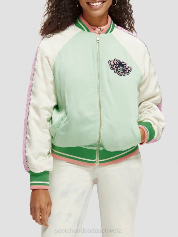 Kleidung Scotch & Soda Bomberjacke heller Sittich Frauen BJ08147