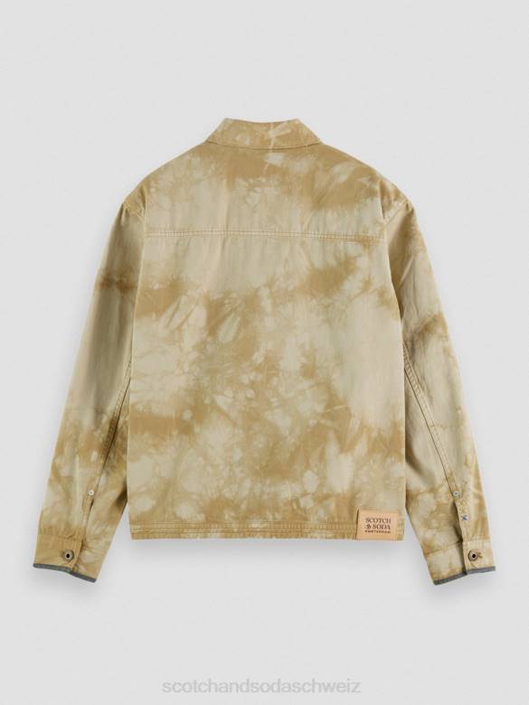 Kleidung Scotch & Soda Trucker-Jacke aus Denim mit Batikmuster Kombination b Männer BJ08577