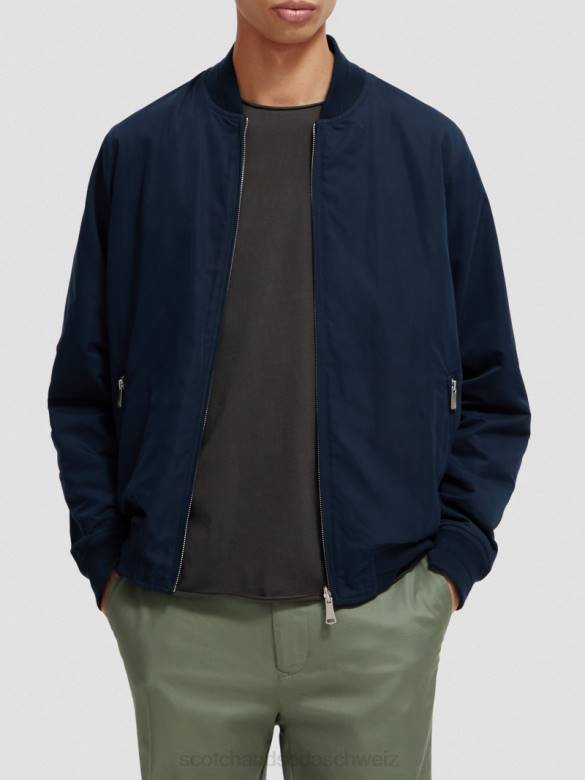 Kleidung Scotch & Soda Wende-Bomberjacke Marine/Armee-Blumen-Aop Männer BJ08573
