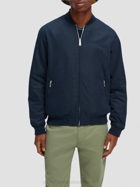 Kleidung Scotch & Soda Wende-Bomberjacke Marine/Armee-Blumen-Aop Männer BJ08573